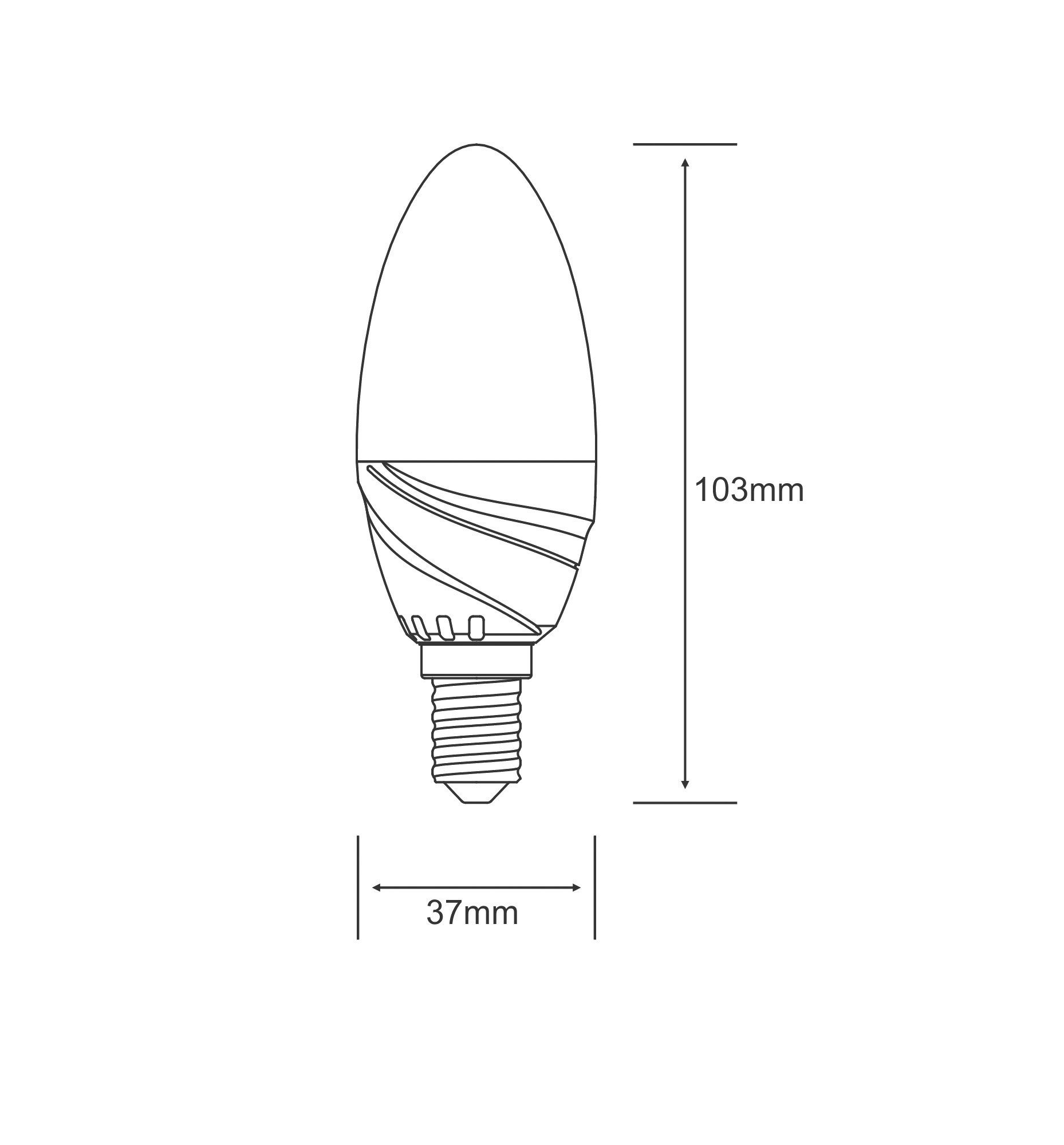 Curvodo LED Lamps Luxram Candle